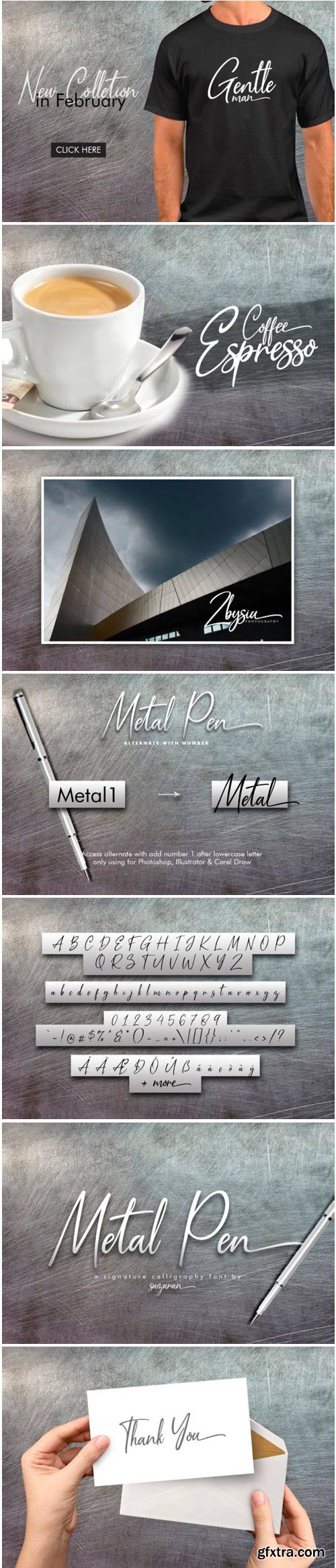 Metal Pen Script Font