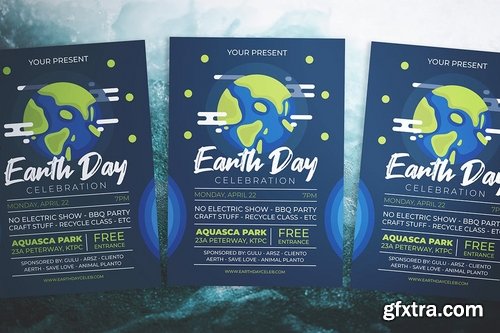 Earth Day Party Flyer