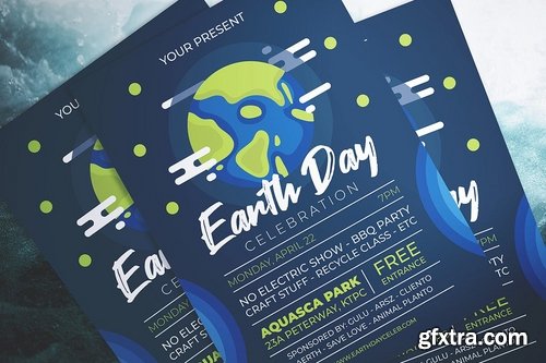 Earth Day Party Flyer