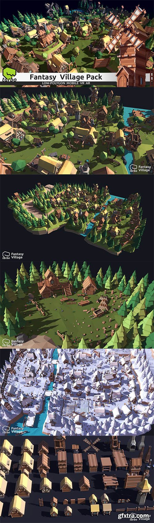 Cgtrader - TARBO - Lowpoly Fantasy Village Pack Cgtrader - TARBO - Lowpoly Fantasy Village Pack