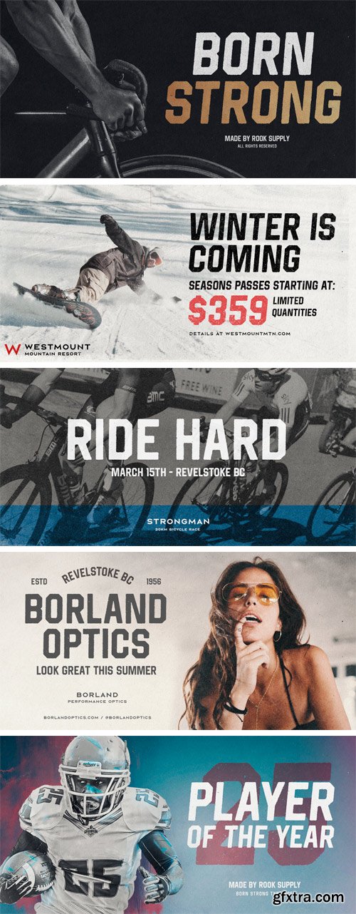 Born Strong Font Family GFxtra