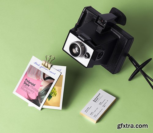 Psd Polaroid Photos Mockup