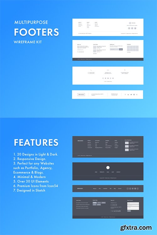 Multipurpose Footers Kit