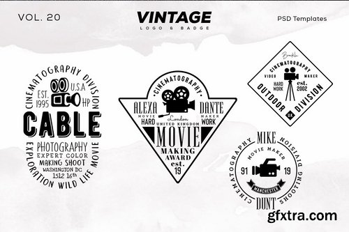 Vintage Logo & Badge Vol. 20