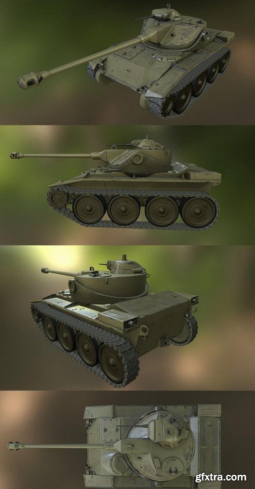 Simple Generic Tank – 3D Model