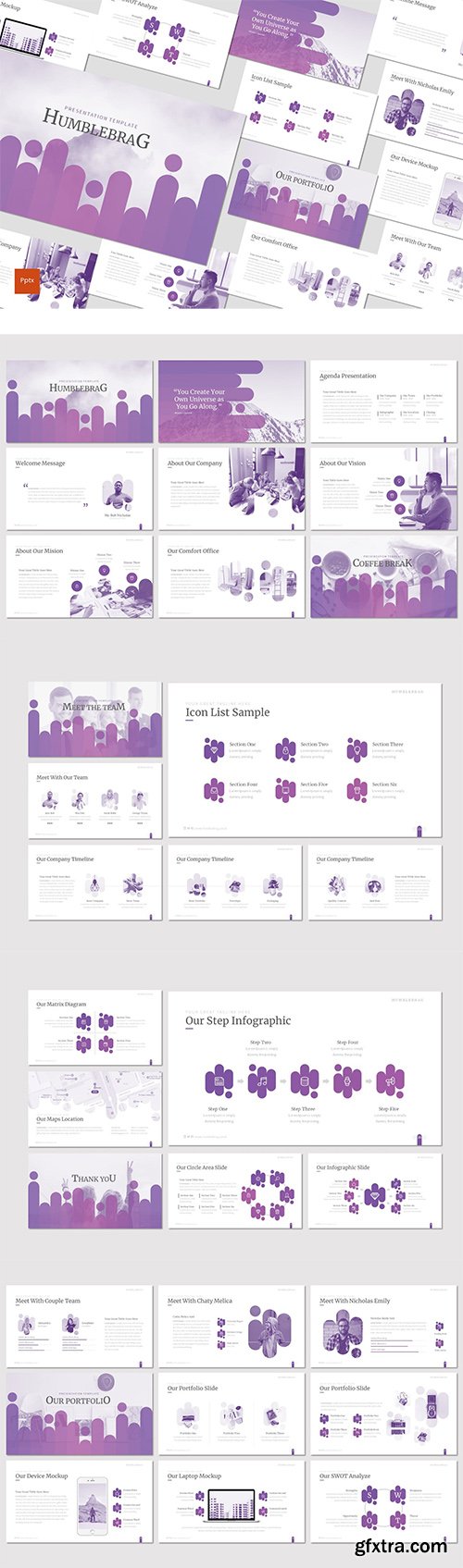 Humblebrag - Powerpoint Keynote and Google Slides Templates