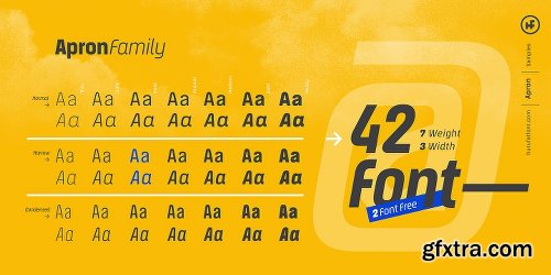 Apron Font Family - 42 Fonts