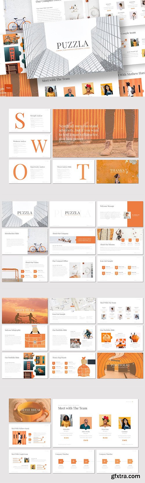 Puzzla - Powerpoint Keynote and Google Slides Templates