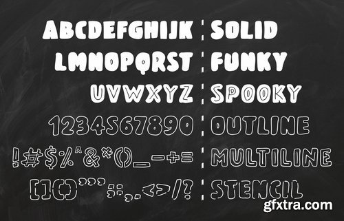 Monday Kids - 6 Fonts Family