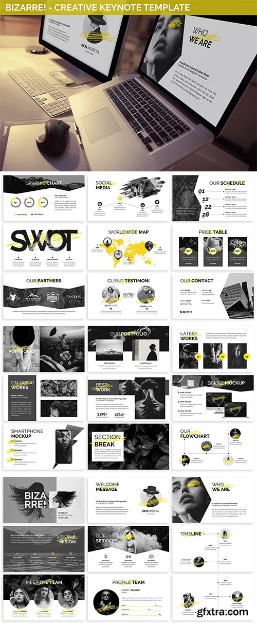 Bizarre - Creative Keynote Template Bizarre - Creative Keynote Template