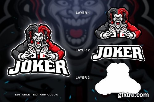 Joker Sport and Esport Logo Template