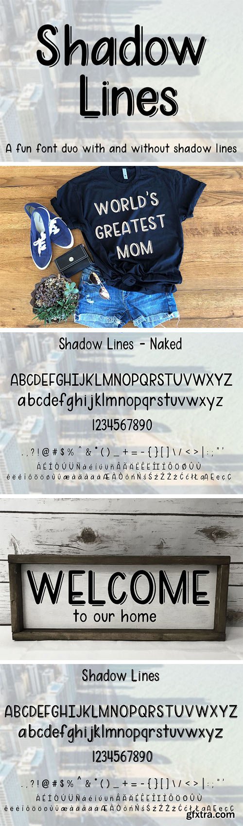 Fontbundles - Shadow Lines 215573