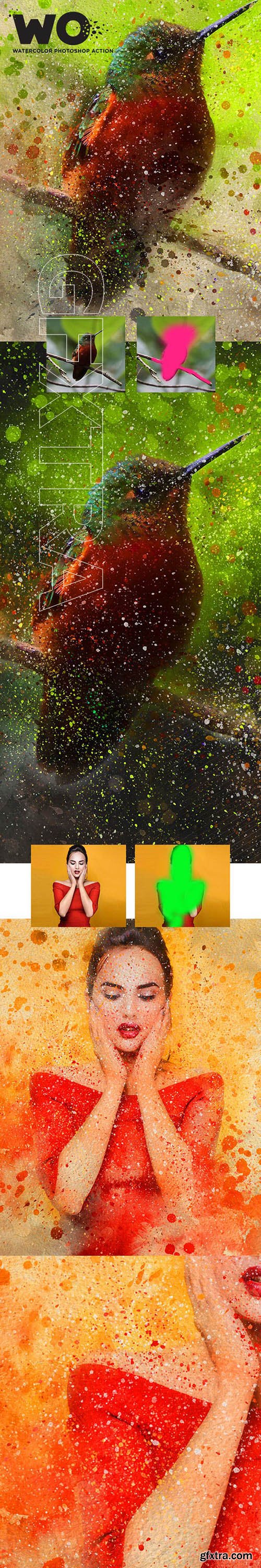 GraphicRiver - WO Watercolor Photoshop Action 23432661