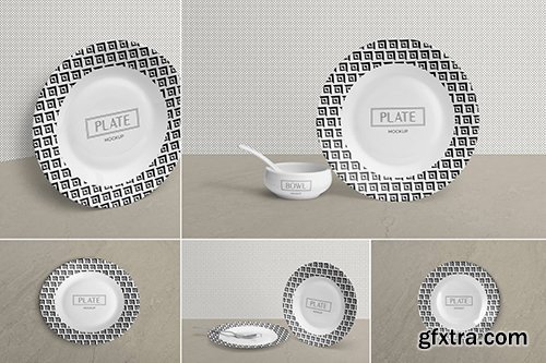 Ceramic Plate Mockups Ceramic Plate Mockups