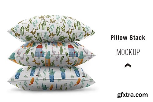 Pillow stack Mockup Pillow stack Mockup