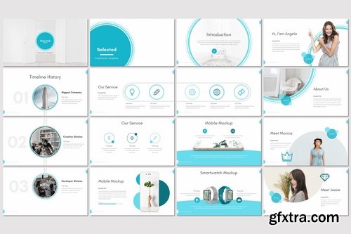 Selected - Powerpoint Keynote and Google Slides Templates