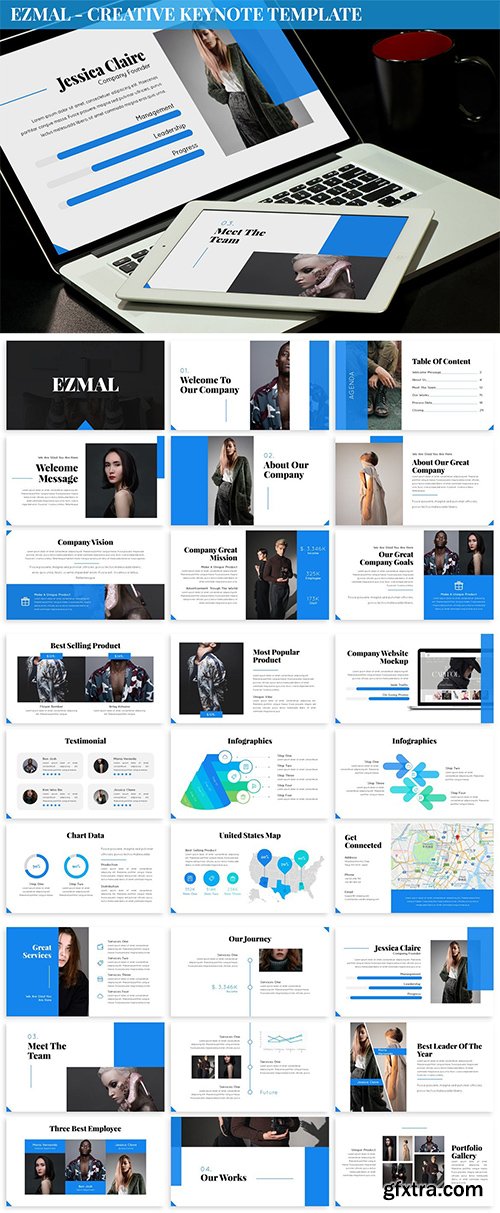 Ezmal - Creative Keynote Template Ezmal - Creative Keynote Template