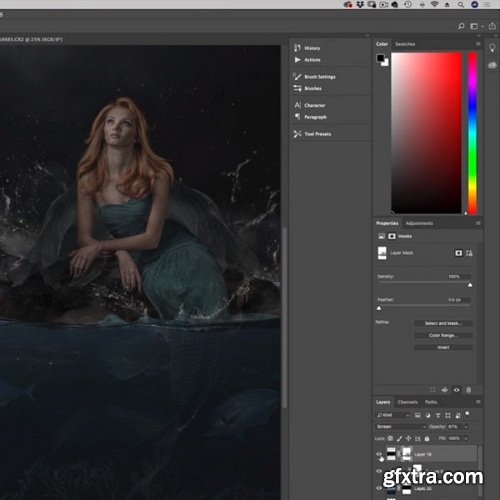 The Portrait Masters - Creative Portrait Series: Full Post-Production: Mermaid on Land