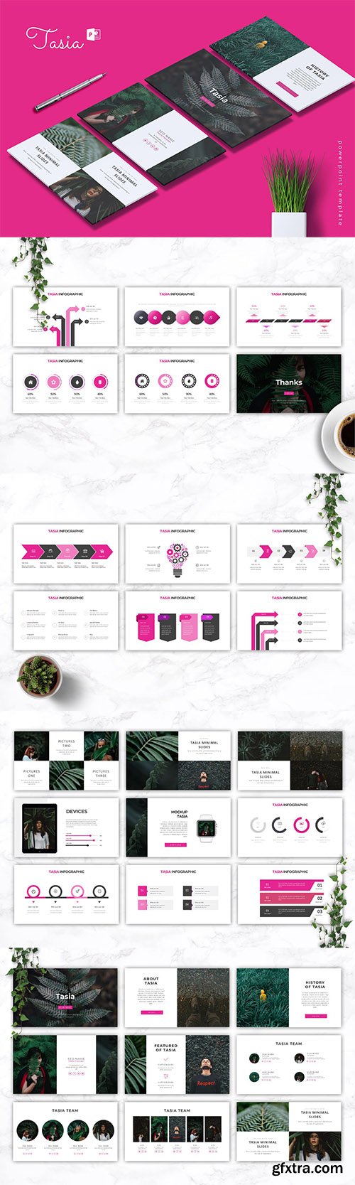 TASIA - Company Profile Powerpoint, Keynote and Google Slides Templates