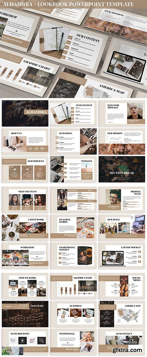 Alhambra - Lookbook Powerpoint Template Alhambra - Lookbook Powerpoint Template
