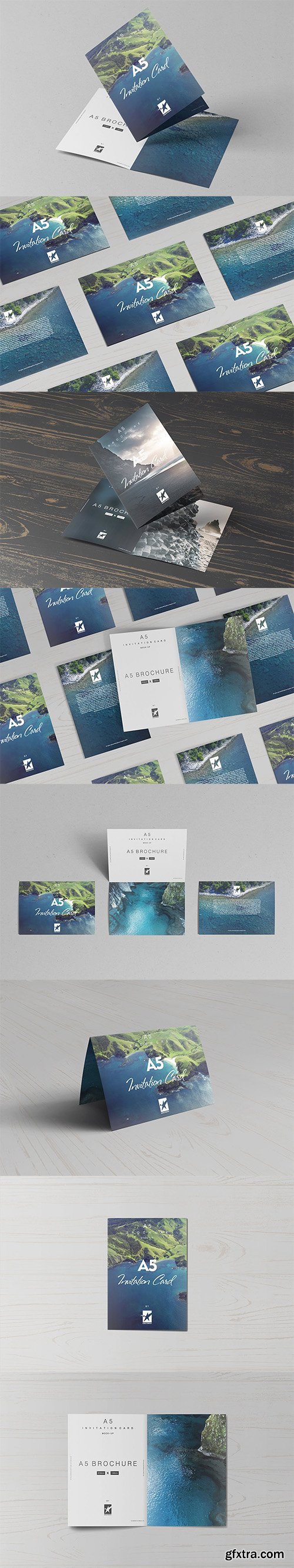 A5 Invitation Card / Brochure Mock-Ups Vol.1 A5 Invitation Card / Brochure Mock-Ups Vol.1
