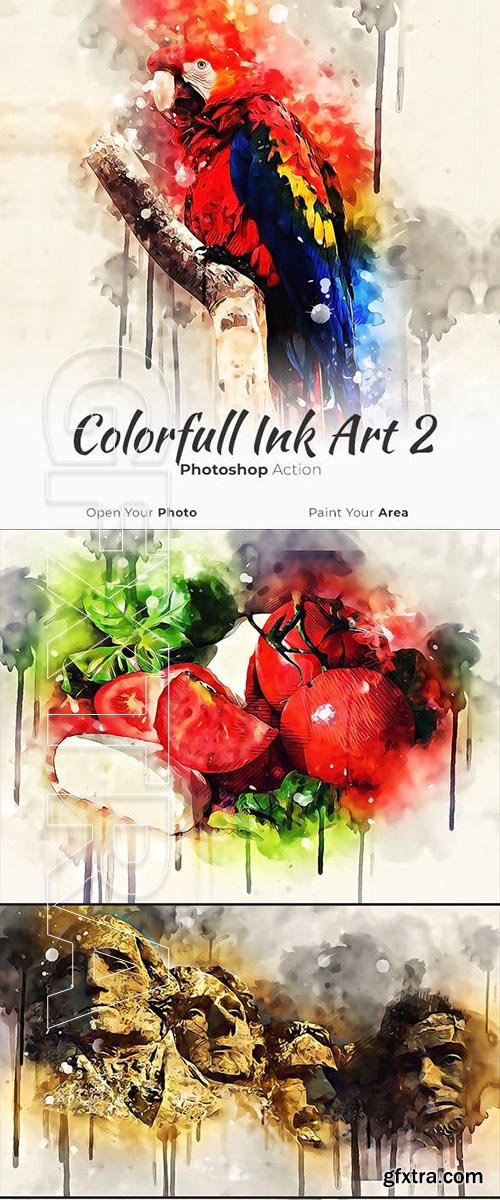 GraphicRiver - Colorfull Ink Art 2 - Photoshop Action 23285513