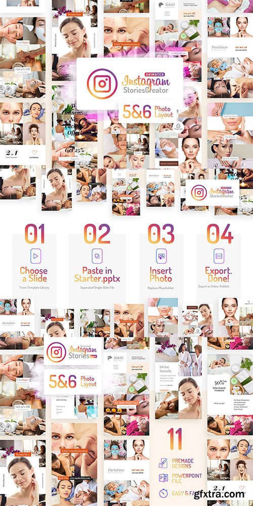 Animated Instagram Stories Creator-Powerpoint V5/6