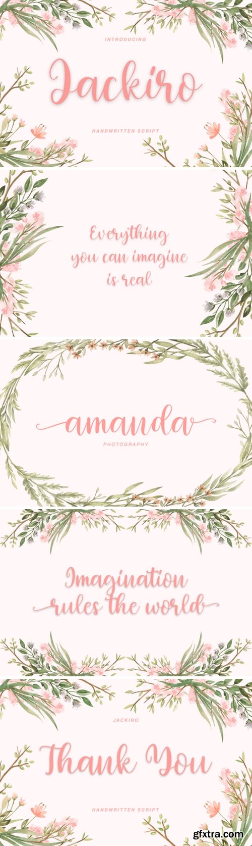 FontBundles - Jackiro - handwritten script 234853