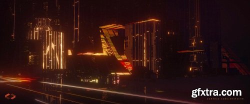 Megacity 01 - Modeling and rendering in Blender and Eevee