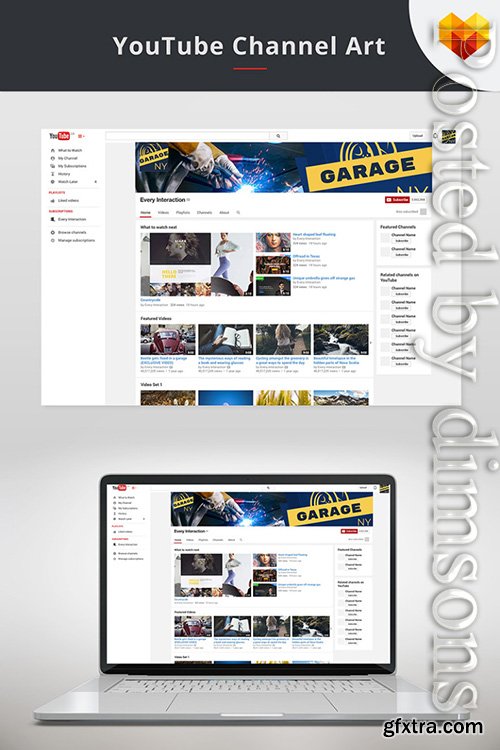 YouTube Channel Art for Auto Shop Social Media YouTube Channel Art for Auto Shop Social Media