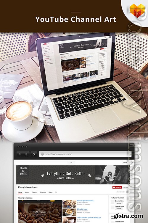 Coffee Shop Youtube Channel Art Social Media