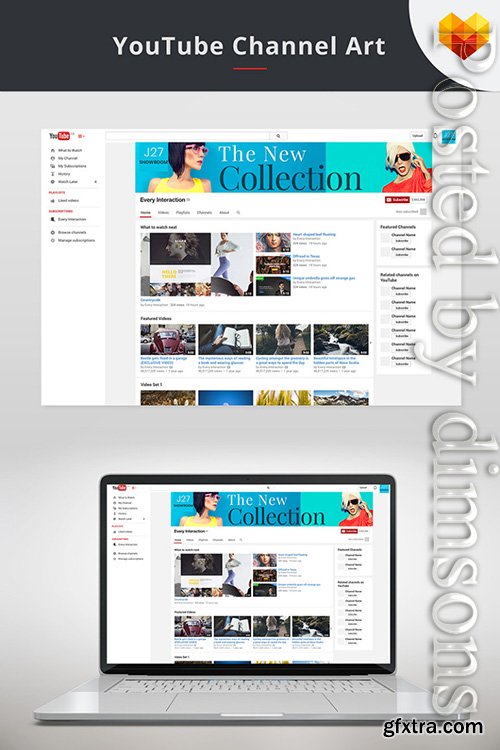 YouTube Cover Template For Fashion Store Social Media