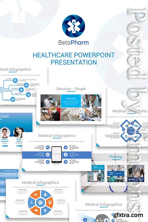 BetaPharm Healthcare PPT Slides PowerPoint Template