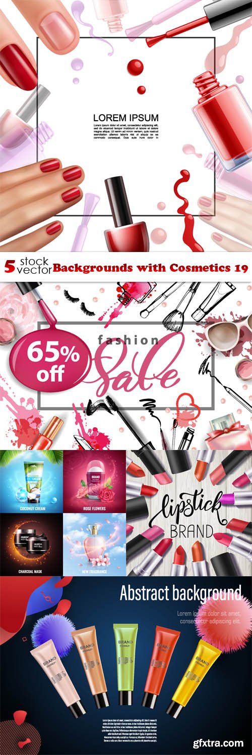 Vectors - Backgrounds with Cosmetics 19