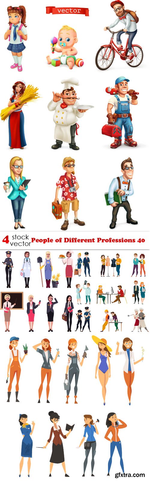 Vectors - People of Different Professions 40