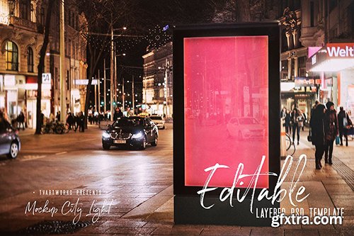 City Light Board Poster Mockup 26 City Light Board Poster Mockup 26