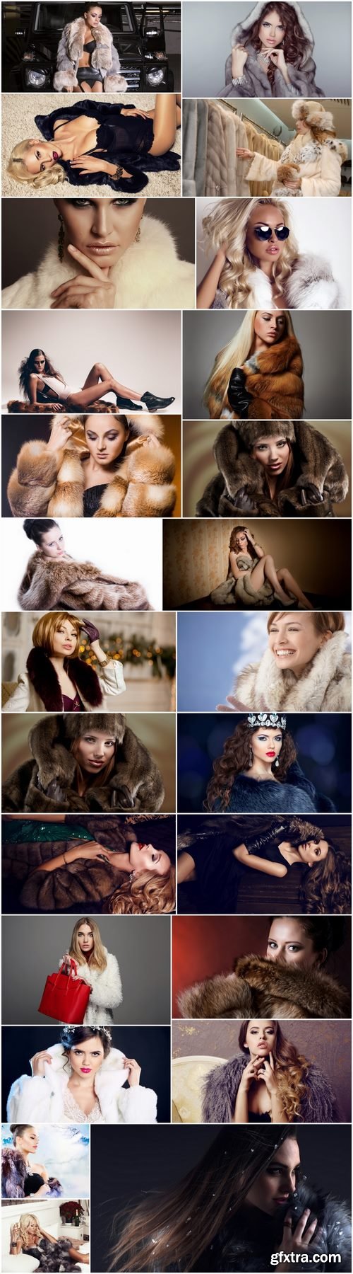 Woman in fur coat fur warm clothing 25 HQ Jpeg