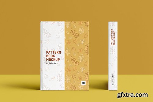 Pattern Cover Book Mockup Pattern Cover Book Mockup