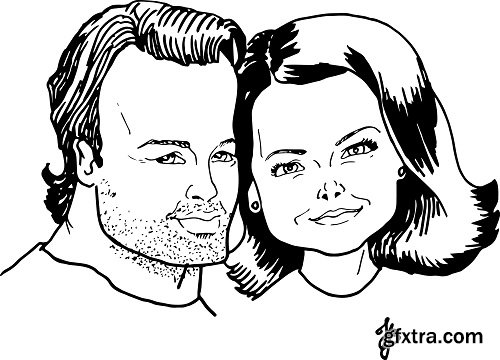 Learn how to draw caricatures - a step by step course to learn designing caricatures