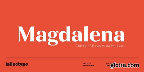 Magdalena Font Family - 32 Fonts