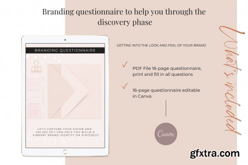 CreativeMarket - Branding Questionnaire - Canva 3509898
