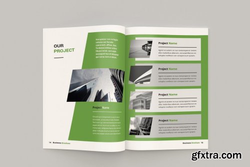 CreativeMarket - Bizy - A4 Business Brochure 3556187