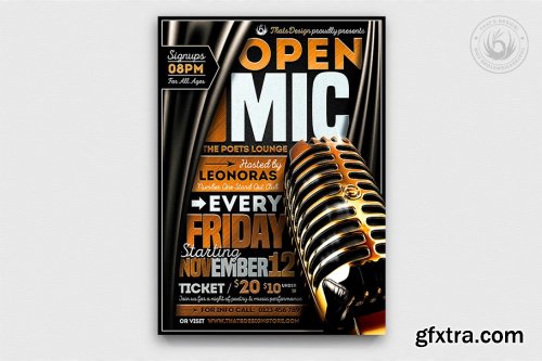 CreativeMarket - 10 Karaoke Flyer Bundle 3577150