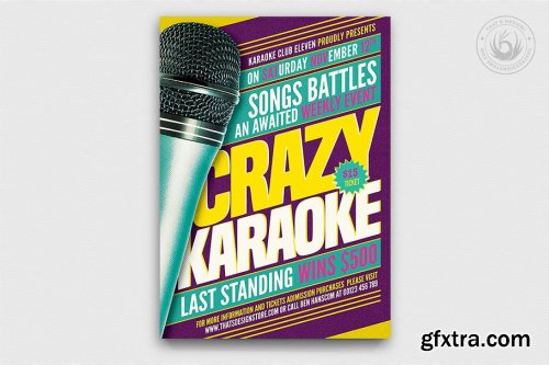 CreativeMarket - 10 Karaoke Flyer Bundle 3577150