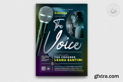 CreativeMarket - 10 Karaoke Flyer Bundle 3577150