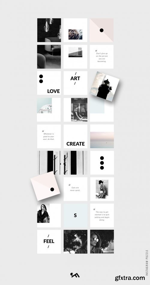 Instagram PUZZLE template - Minimal 3593334