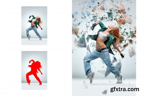 CreativeMarket - Broken Dispersion VOL2 Photoshop action 3645640