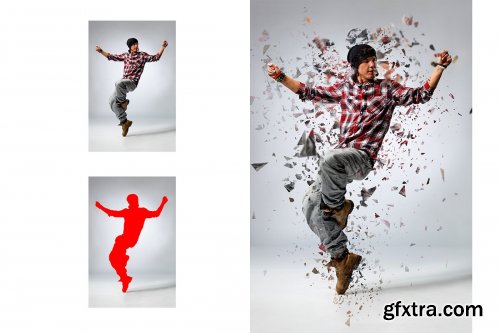 CreativeMarket - Broken Dispersion VOL2 Photoshop action 3645640