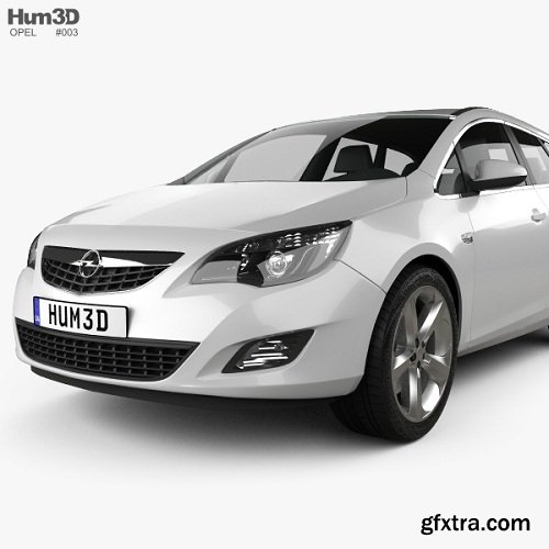 Opel Astra J Tourer 2011 3D model