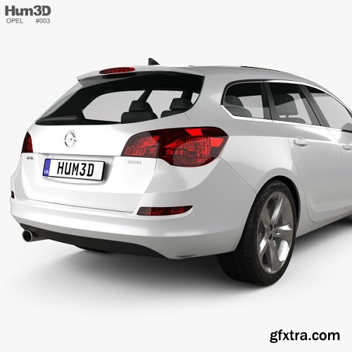 Opel Astra J Tourer 2011 3D model